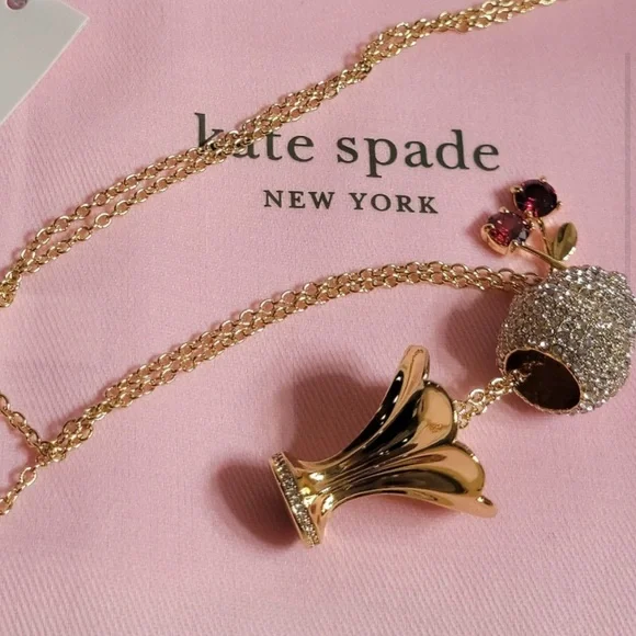 New Kate Spade ice cream sundae pendant necklace - Picture 10 of 17